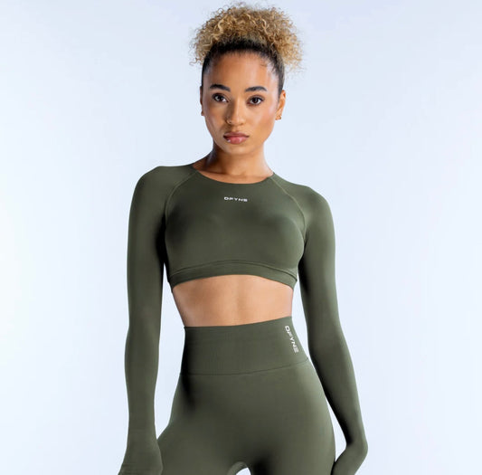 DYNAMIC LONG SLEEVE CROP TOP